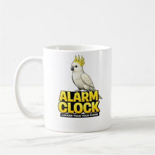 Alarm Clock Cockatoo Coffee Mug