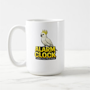 Alarm Clock Cockatoo Coffee Mug