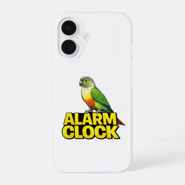 Alarm Clock Green Cheek Conure Iphone Case (Back)