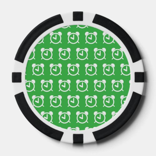 Alarm Clock green Poker Chips