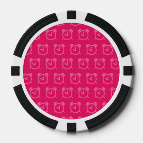 Alarm Clock pinks Poker Chips