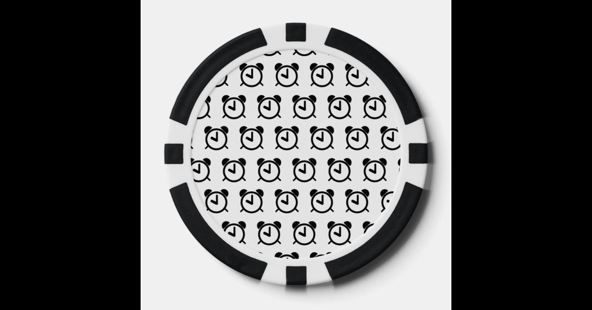 Alarm Clock Poker Chips Zazzle