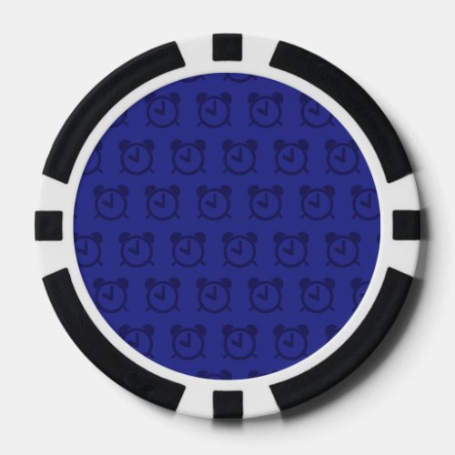 Alarm Clock purples Poker Chips