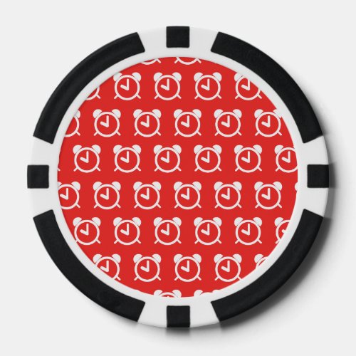 Alarm Clock red Poker Chips