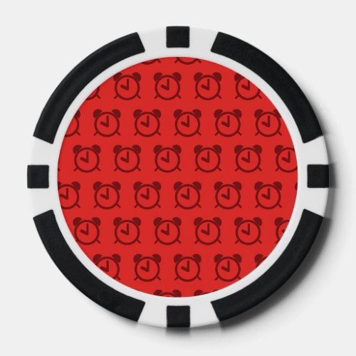 Alarm Clock reds Poker Chips