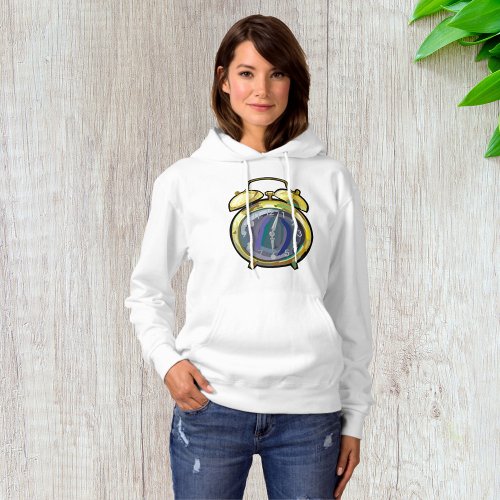 Alarm Clock Womens Hoodie