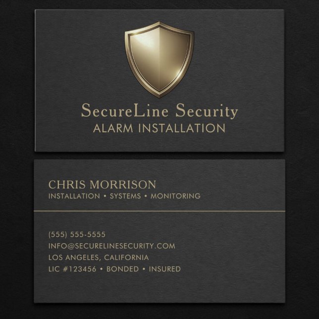 Alarm Installation Business Card (Creator Uploaded)