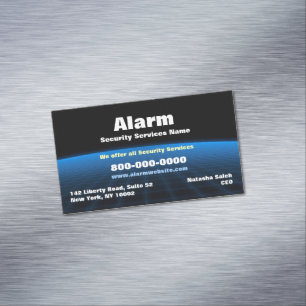 Alarm Security Tech Business Card Magnet