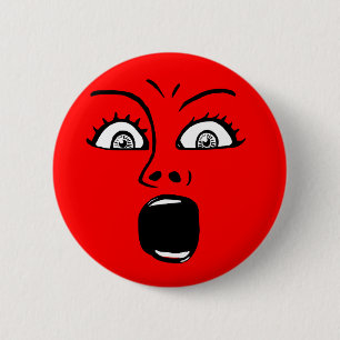 ALARMED! - Red Pinback Button