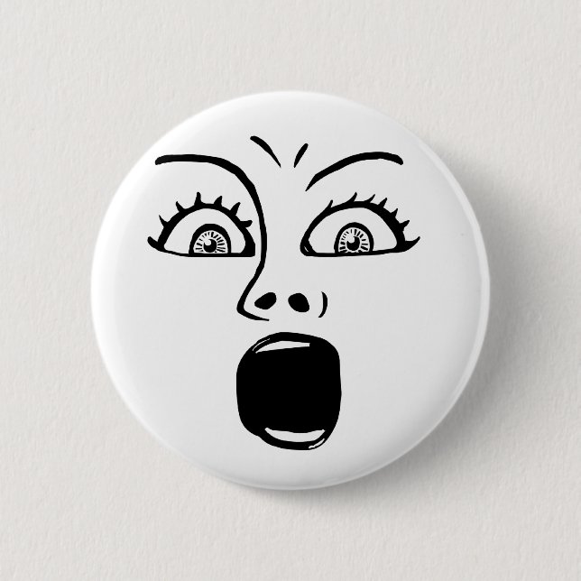 ALARMED! - White Button (Front)