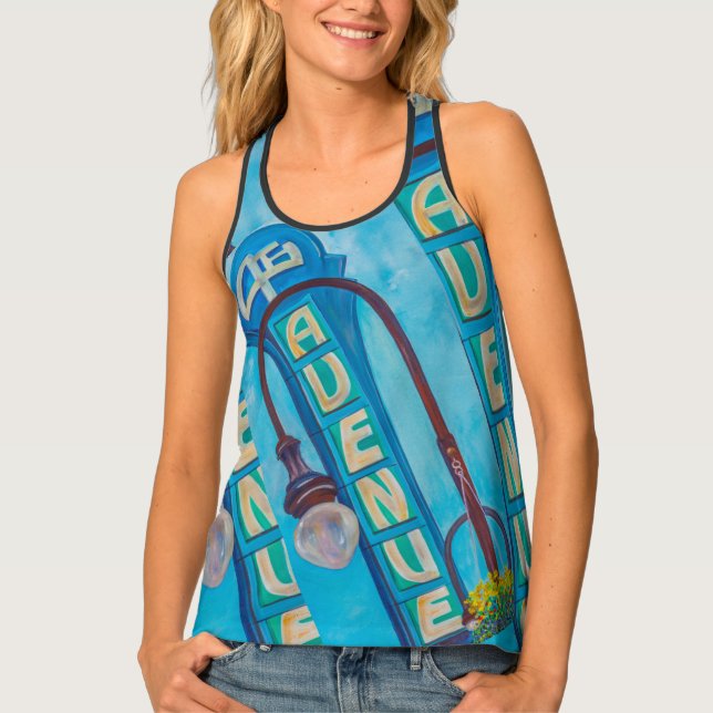 Alaska 4th Ave & Spenard Women's Tank Top (Front)