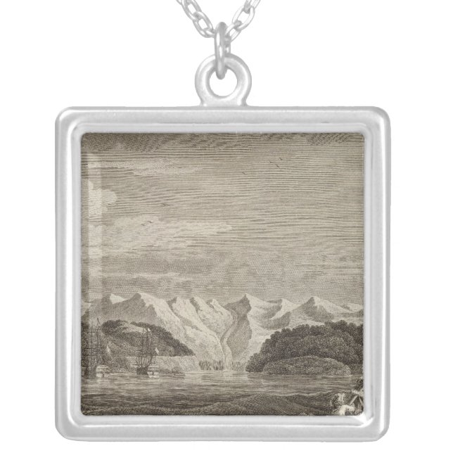 Alaska 5 silver plated necklace (Front)