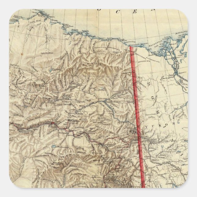 Alaska 5 square sticker (Front)