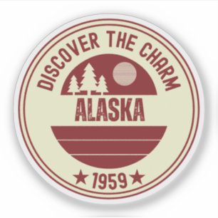 Alaska Adventure - The Last Frontier Gift Sticker