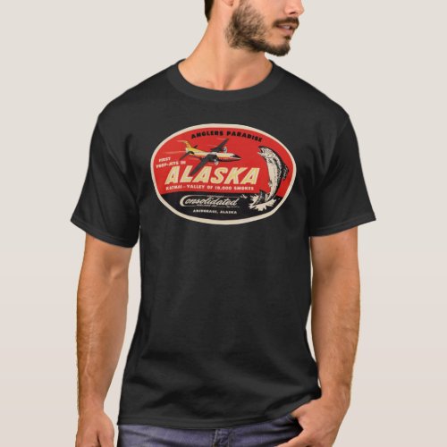 Alaska Airlines Anglers Paradise T_Shirt