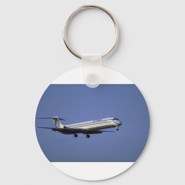 Alaska Airlines MD-80 Keychain (Front)