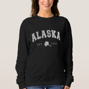 Alaska AK Retro Vintage Gift Men Women Kids Sweatshirt