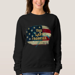 Alaska Ak Us Flag Motto Pul Sweatshirt