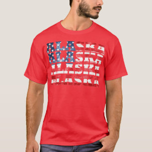 Alaska American Flag T-Shirt