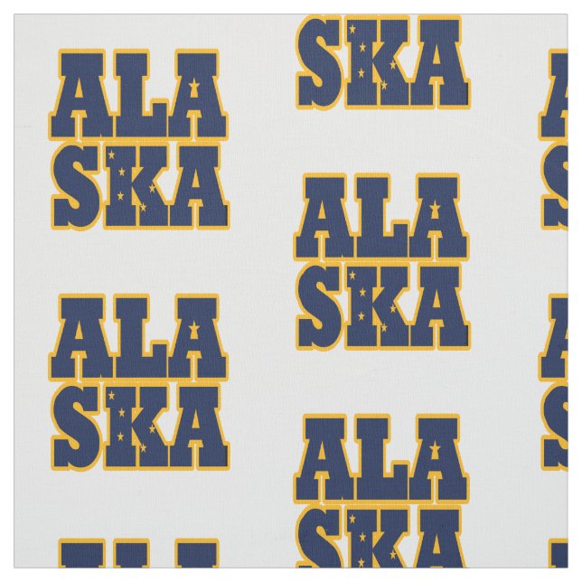 Alaska American state flag Fabric (Swatch)