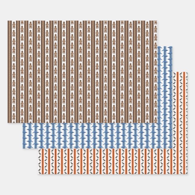 Alaska Animals  Wrapping Paper Sheets (Set)