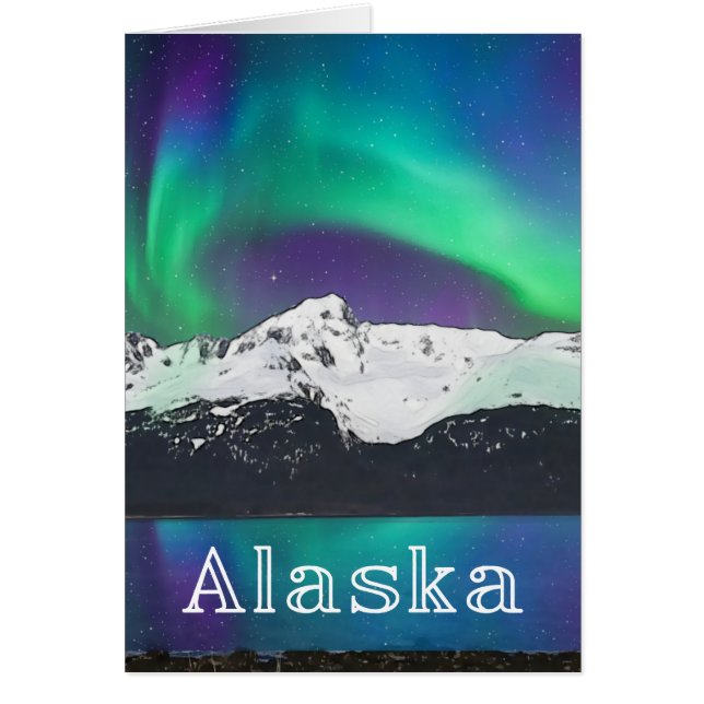 Alaska Aurora - 5" x 7" Art Card (Front)