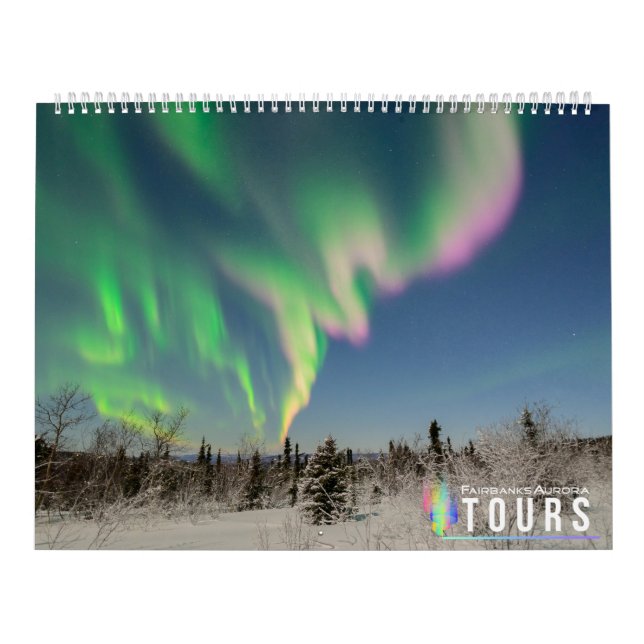 Alaska Aurora Calendar by Fairbanks Aurora Tours (Cover)