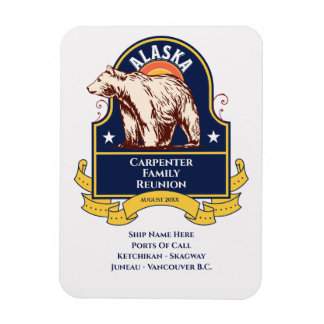 Alaska Bear Family Reunion Cruise Magnet