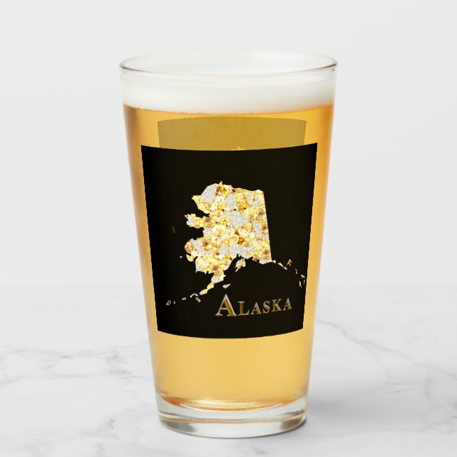 ALASKA BEER GLASS (Front Filled)