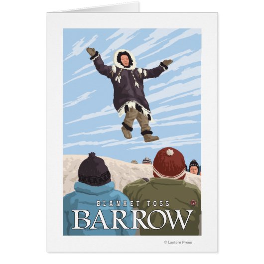 Alaska Blanket Toss - Barrow, Alaska Cards (Front)