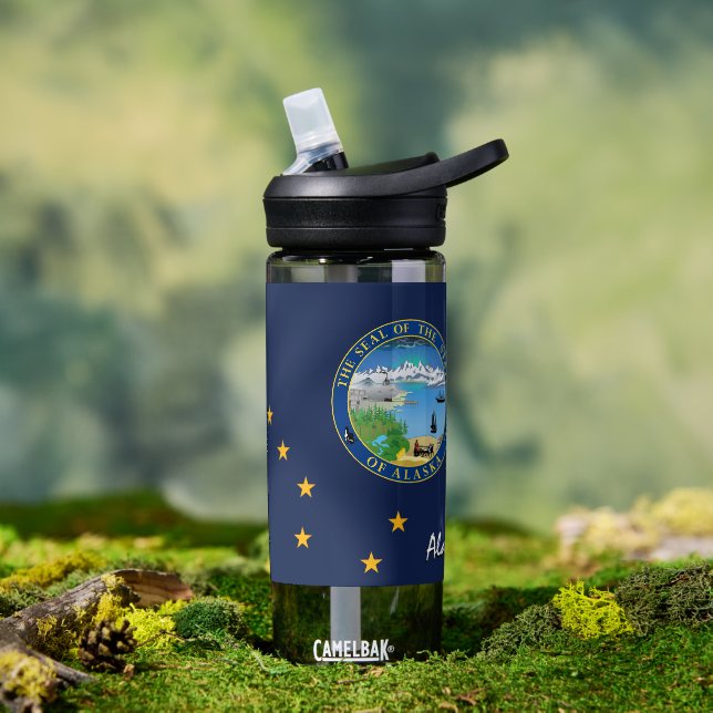 Alaska bottle, patriotic Alaska Flag Water Bottle (Outdoor)