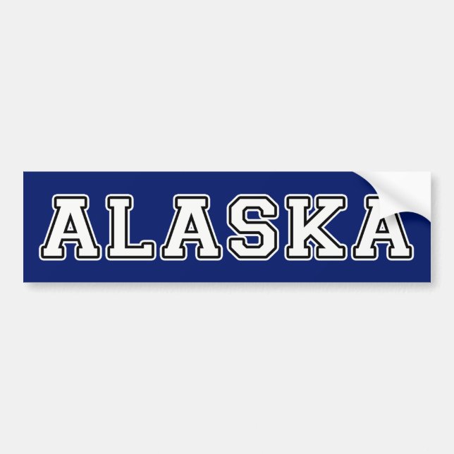 Alaska Bumper Sticker (Front)