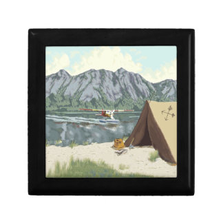 Alaska Bush Plane And Fishing Travel Gift Box