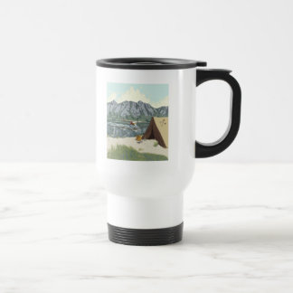Alaska Bush Plane And Fishing Travel Mug