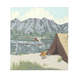 Alaska Bush Plane And Fishing Travel Notepad