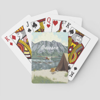 Alaska Bush Plane And Fishing Travel Poker Cards