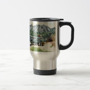 Alaska Bush Plane And Fishing Travel Travel Mug