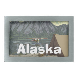 Alaska Bush Plane Souvenirs Belt Buckle