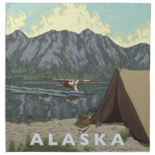 Alaska Bush Plane Souvenirs Cloth Napkin