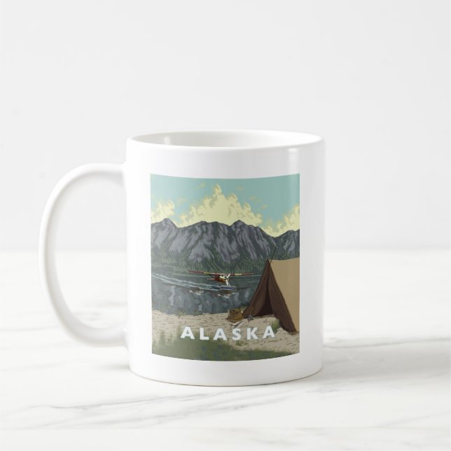 Alaska Bush Plane Souvenirs Coffee Mug (Left)