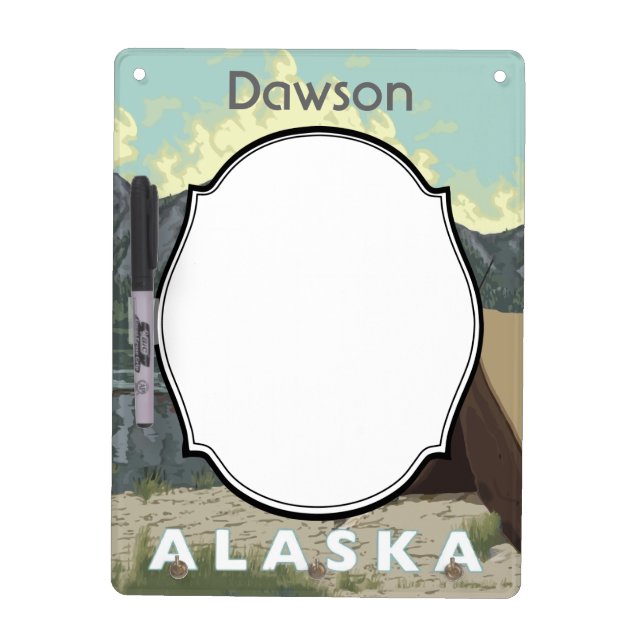 Alaska Bush Plane Souvenirs Dry Erase Board (Front)