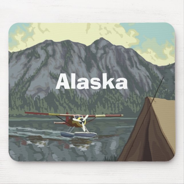 Alaska Bush Plane Souvenirs Mouse Pad (Front)