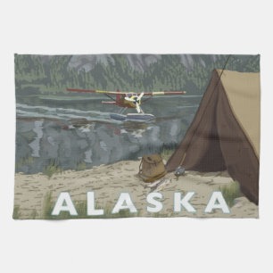 Alaska Bush Plane Souvenirs Towel