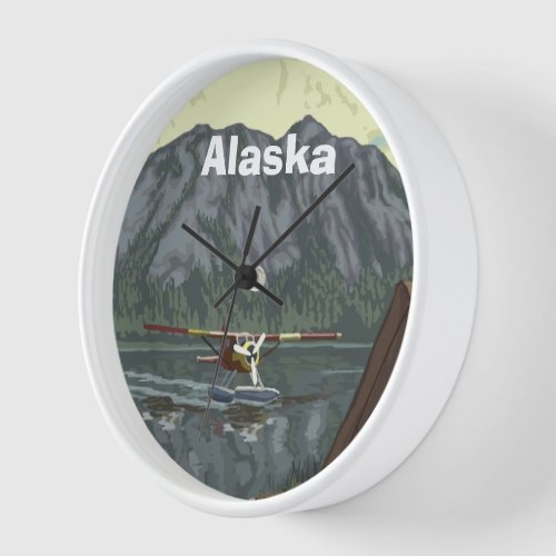 Alaska Bush Plane Souvenirs Wall Clock