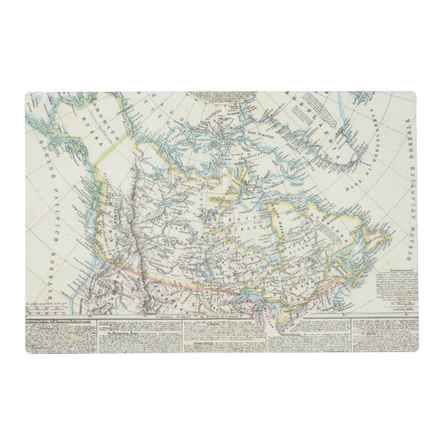 Alaska, Canada, Greenland Placemat (Front)