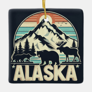 Alaska Ceramic Ornament