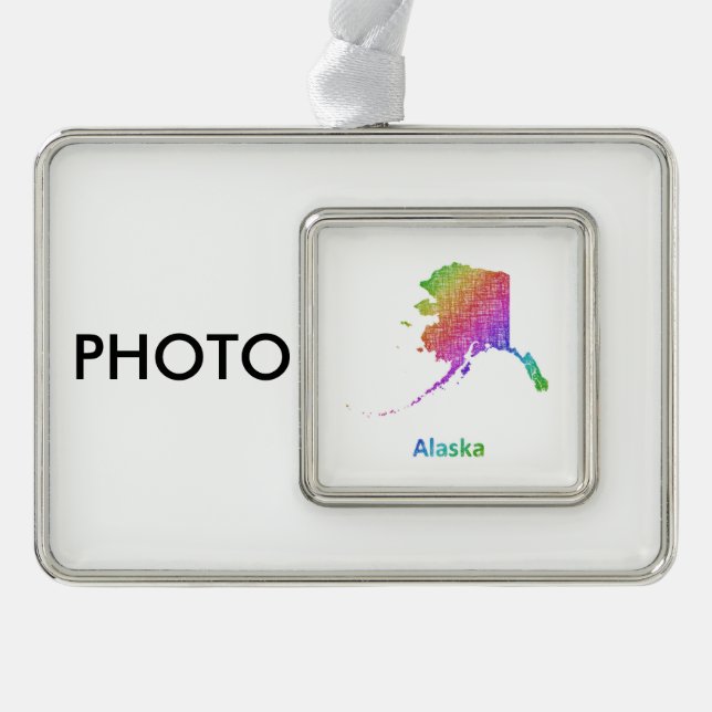 Alaska Christmas Ornament (Front)
