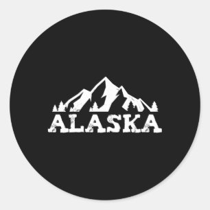 Alaska Classic Round Sticker