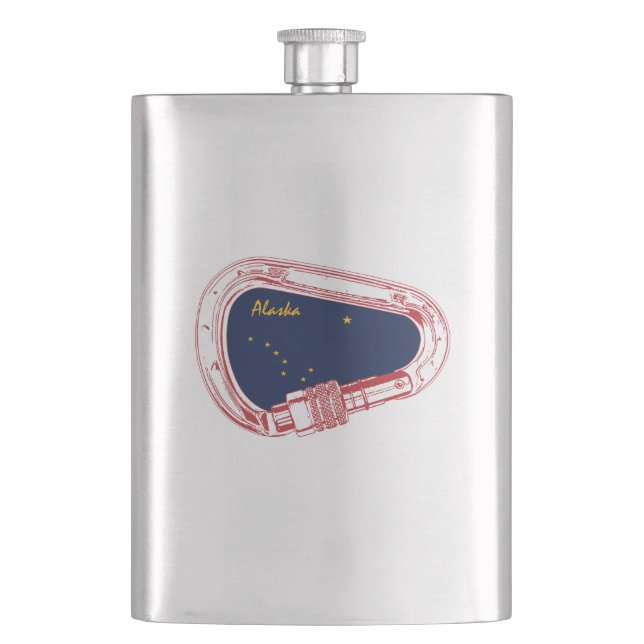 Alaska Climbing Carabiner Flask (Front)