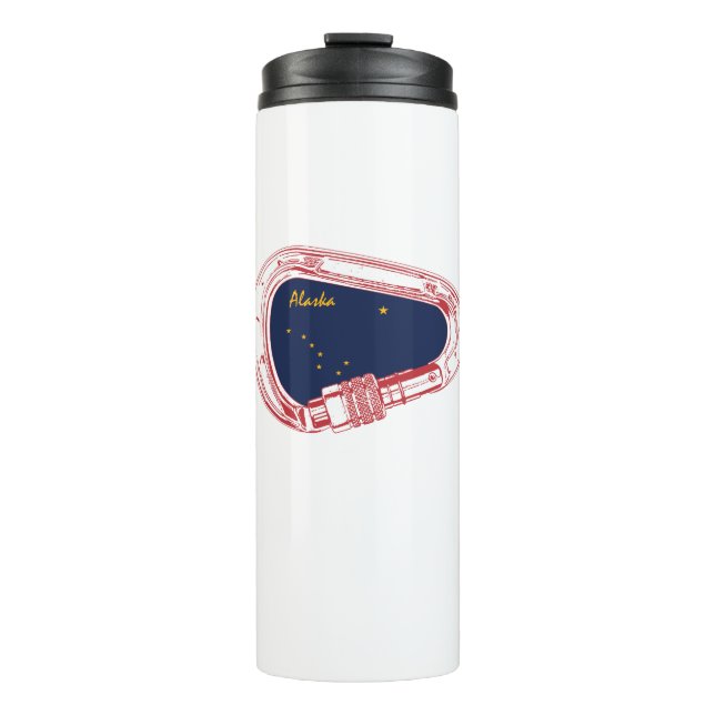 Alaska Climbing Carabiner Thermal Tumbler (Front)